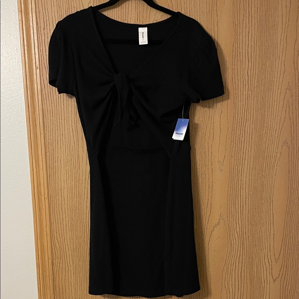 Black mini dress with cut out